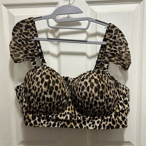 Torrid Animal Print Bikini Top